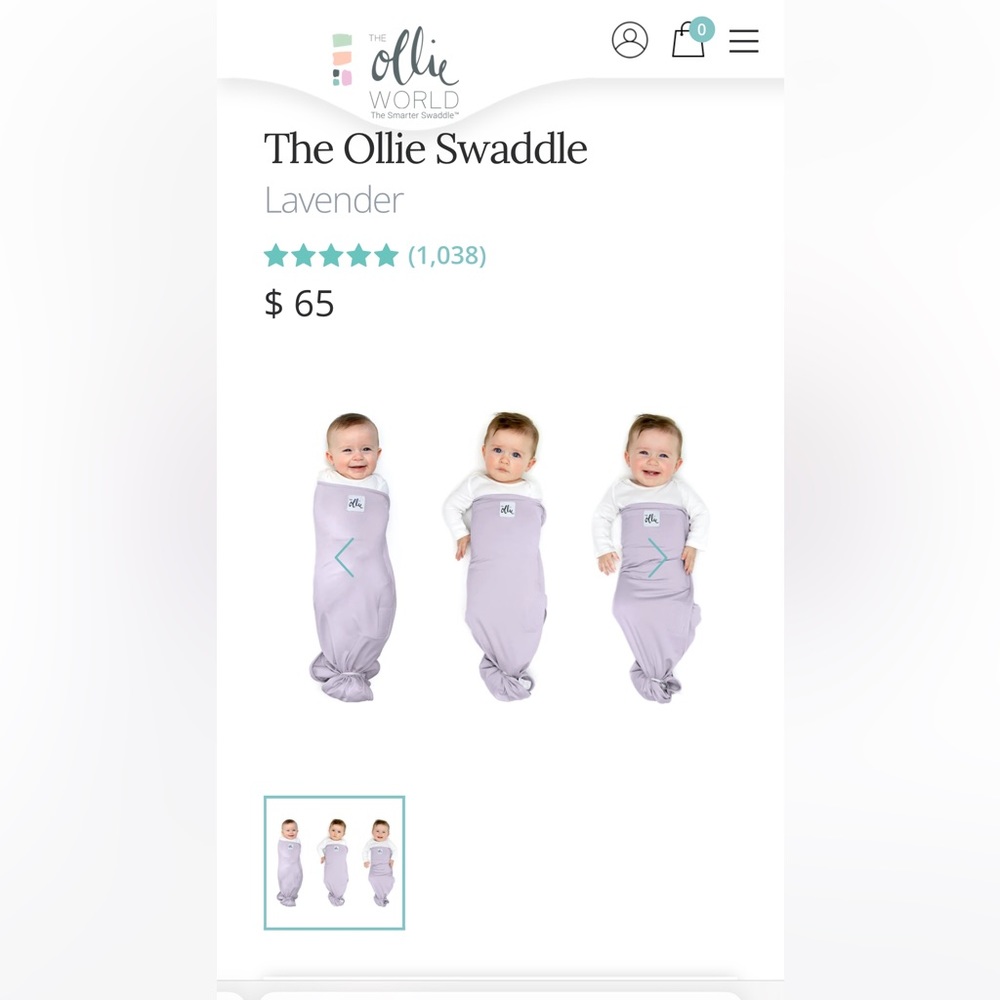 Lavender Ollie Swaddle